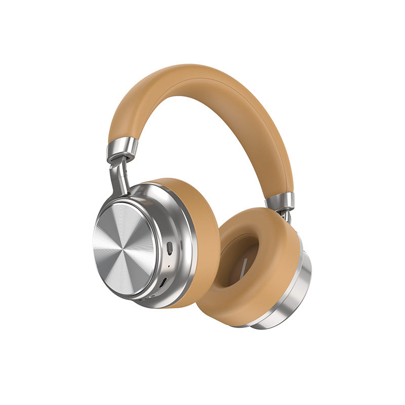 Noise-Cancelling Metal Bluetooth Headphones Over-Ear Sports Headset