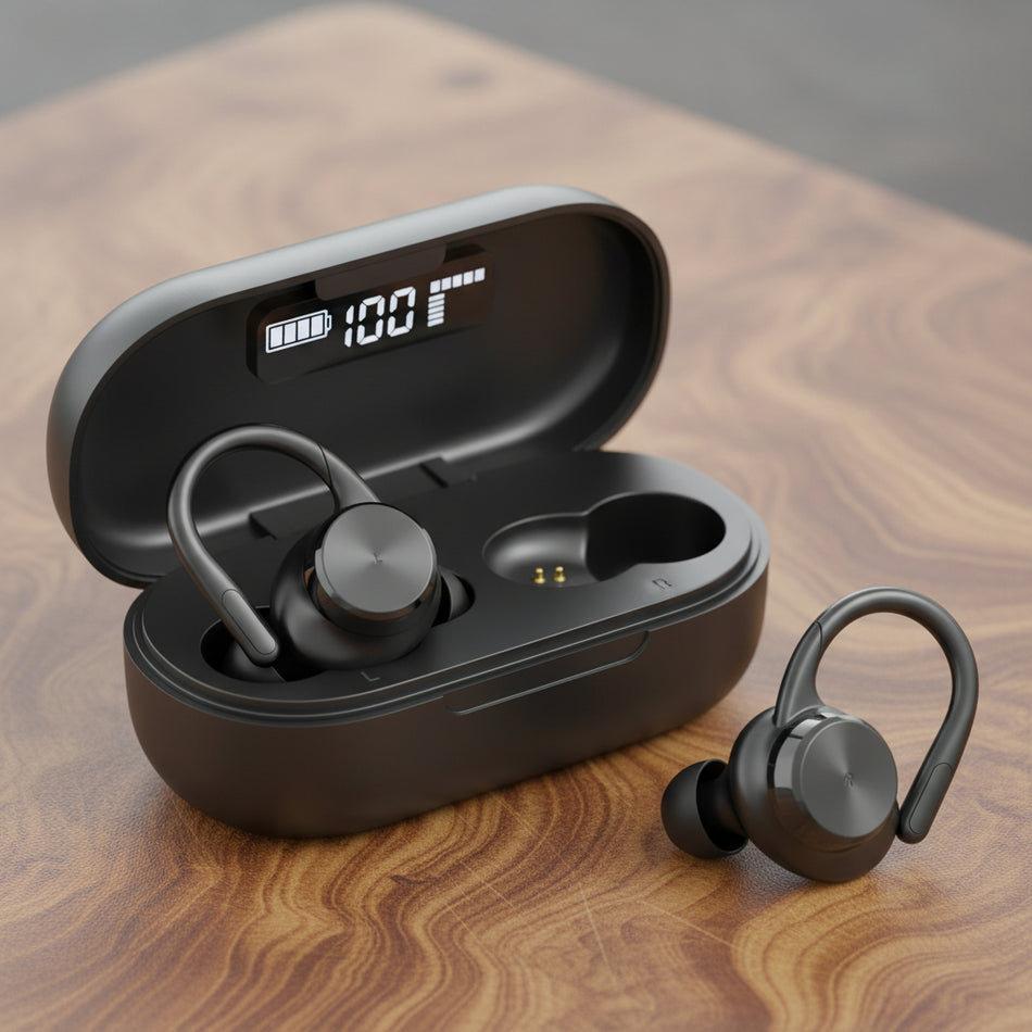 T82 Wireless Bluetooth Headset with Digital Display Charging Case