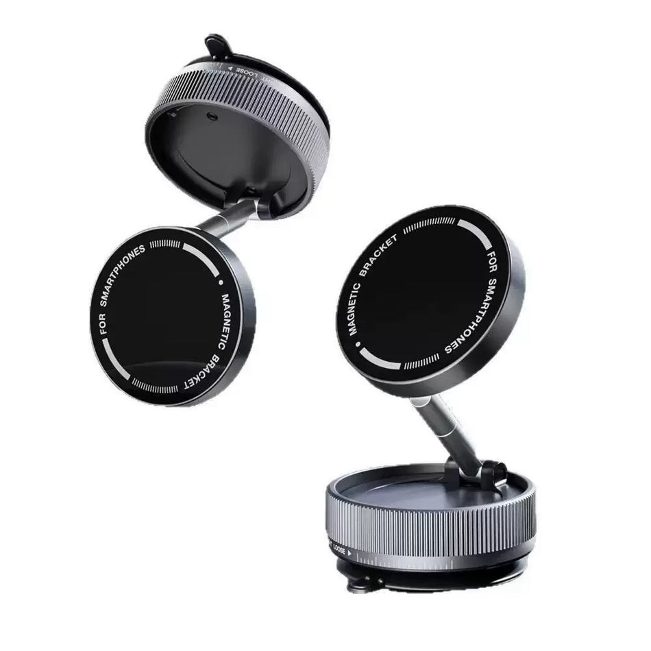 Car Magnetic Phone Holder Vacuum Suction 360° Rotating Folding Mount