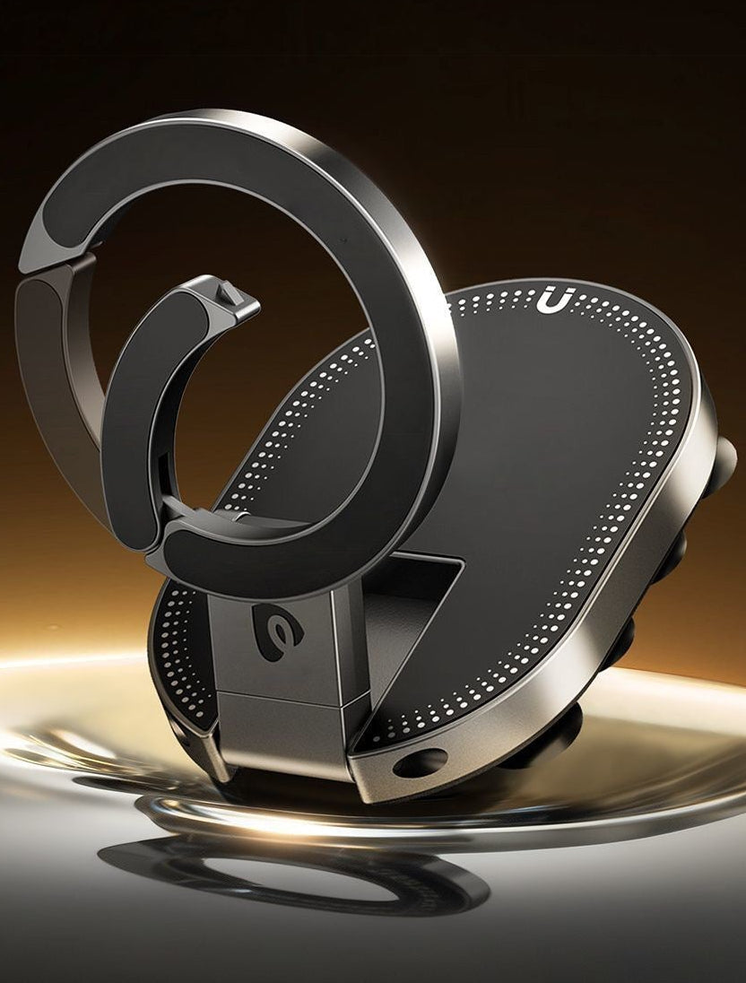 Magnetic Car Phone Holder Suction Cup Foldable Rotating Mount
