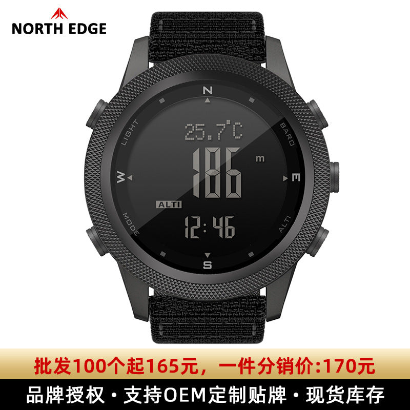 Digital Sports Watch with Waterproof Altimeter, Barometer and Compass