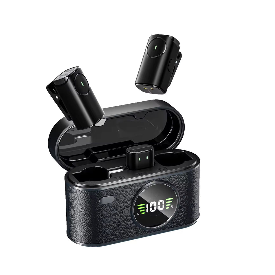SX101 Wireless Lavalier Microphone with AI Noise Reduction for Phones