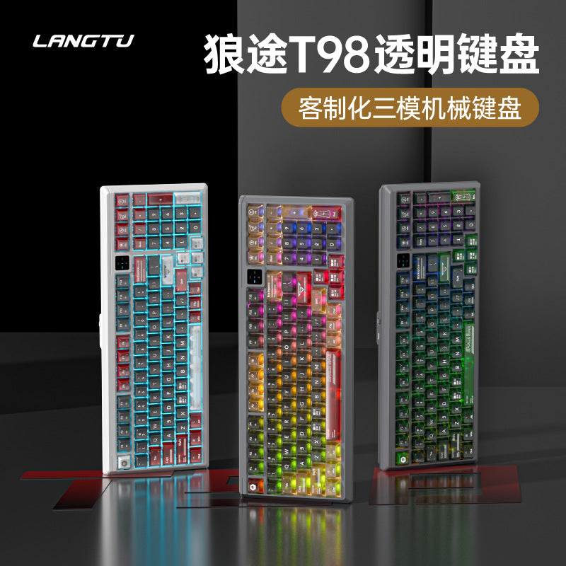 Langtu T98 Tri-Mode Mechanical Keyboard with Hot-Swappable Switches