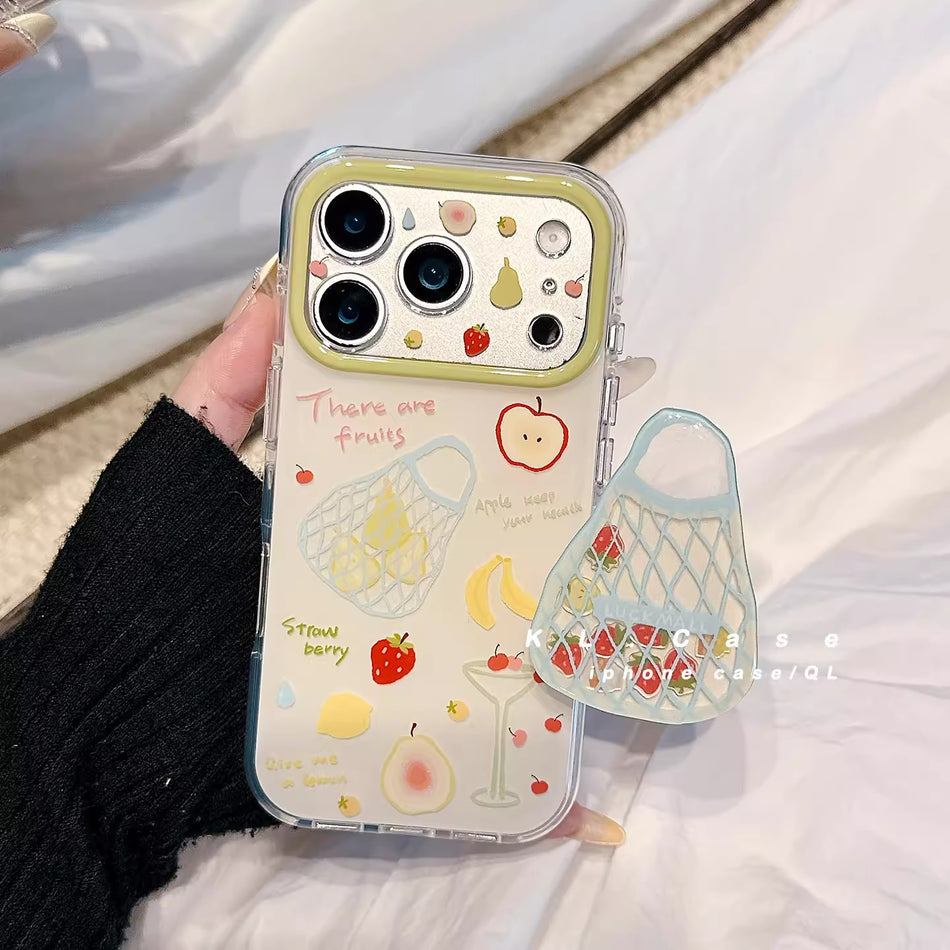 Soft-Edged Fresh Fruit Protective Phone Case for iPhone 17 Pro Max