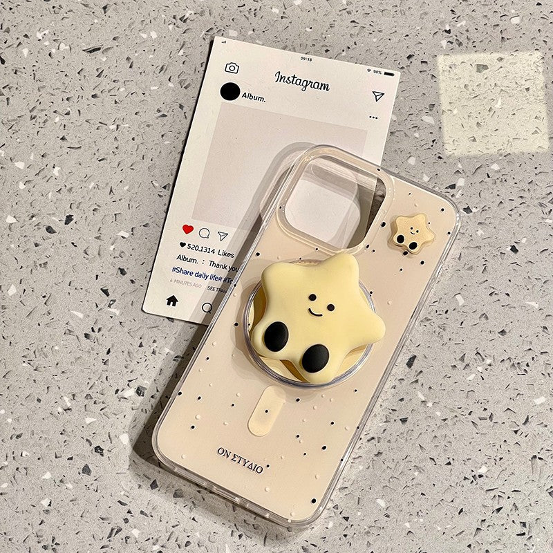 Large Hole Magnetic Stand Protective Case for iPhone 17 Pro Max