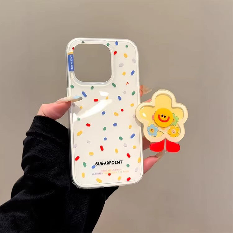 Korean Style Double Layer Stand Case for iPhone 17 Pro