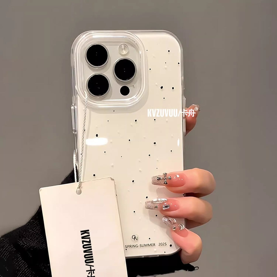 Korean Style Jelly Splash Ink Protective Case for iPhone 17 Pro Max