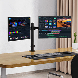 Dual-Screen Robotic Arm Adjustable Cantilever Monitor Stand