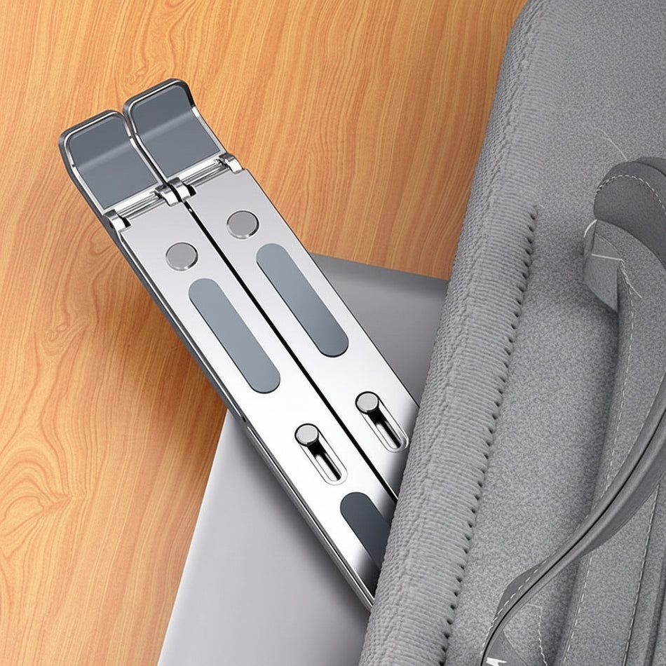N3 Aluminum Alloy Foldable Laptop Stand with Cooling Support