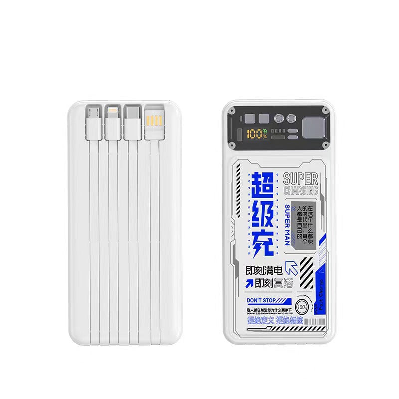 Mecha 20000mAh Transparent Power Bank with 22.5W Fast Charging
