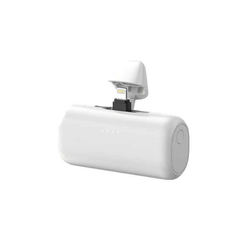 Mini Capsule 5000mAh Rotating Plug Portable Power Bank