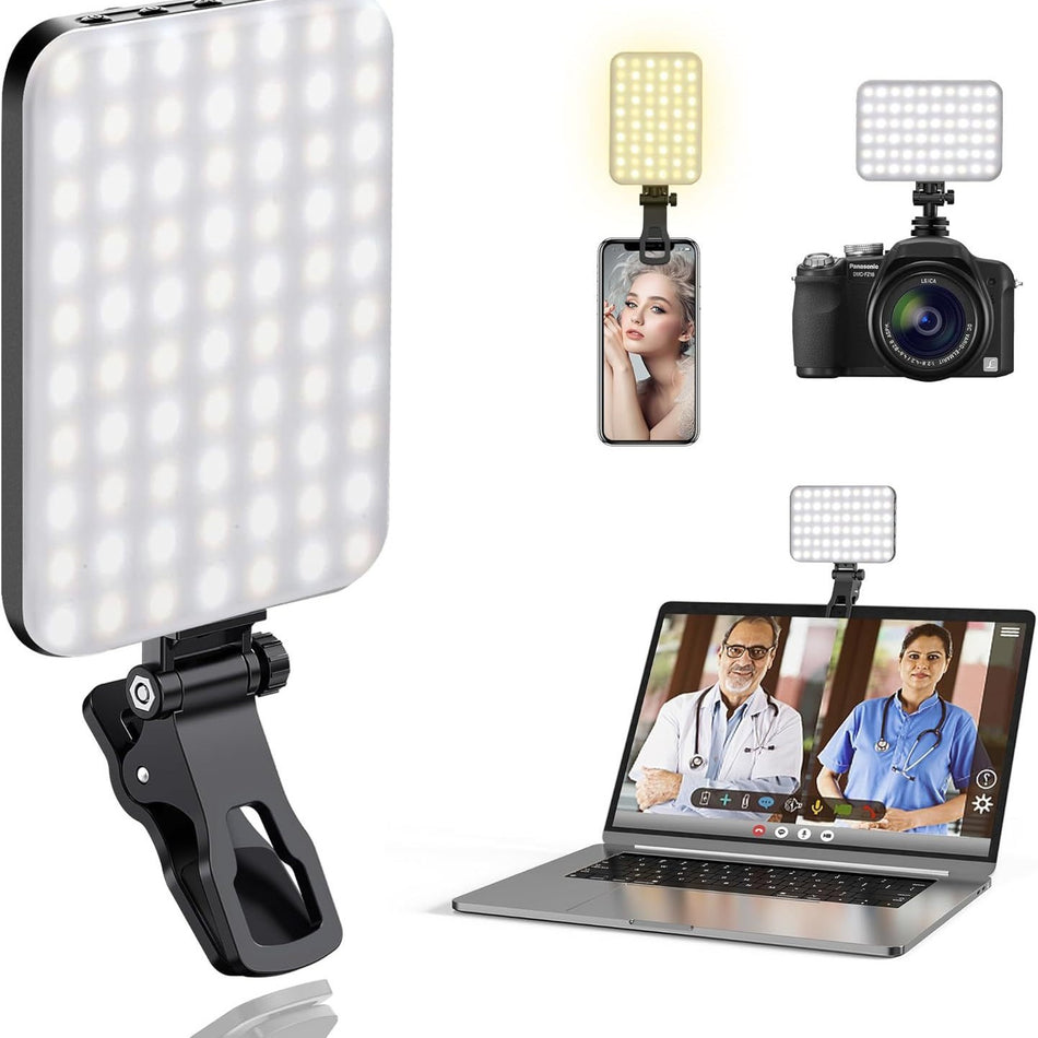 Rechargeable Clip-On Fill Light for Phone Photography and Selfies