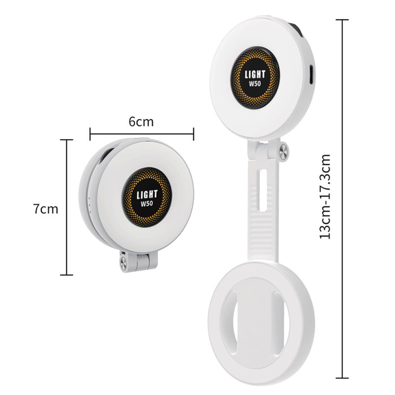 Mini Magnetic Mobile Phone Fill Light with Three-Color LED