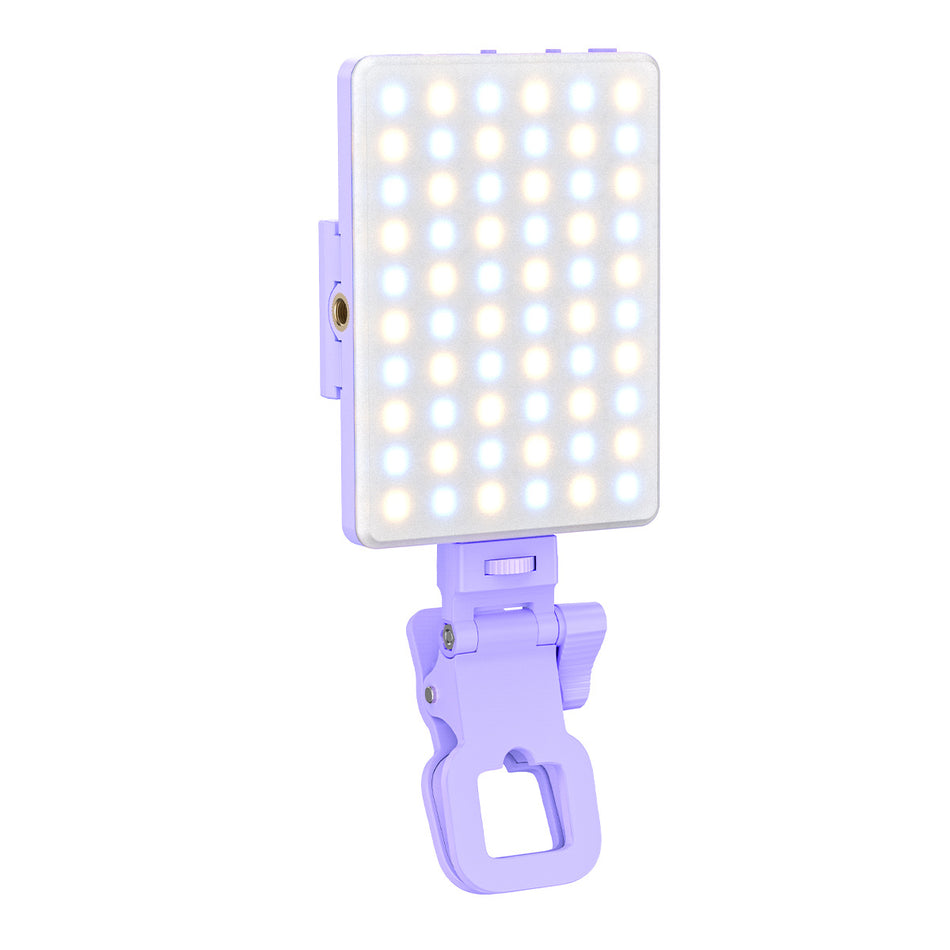 RGB Clip-On Fill Light for Laptop, Phone and Live Streaming