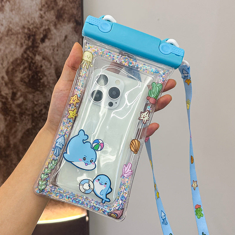 Luminous Cartoon Waterproof Phone Bag with Touch Screen