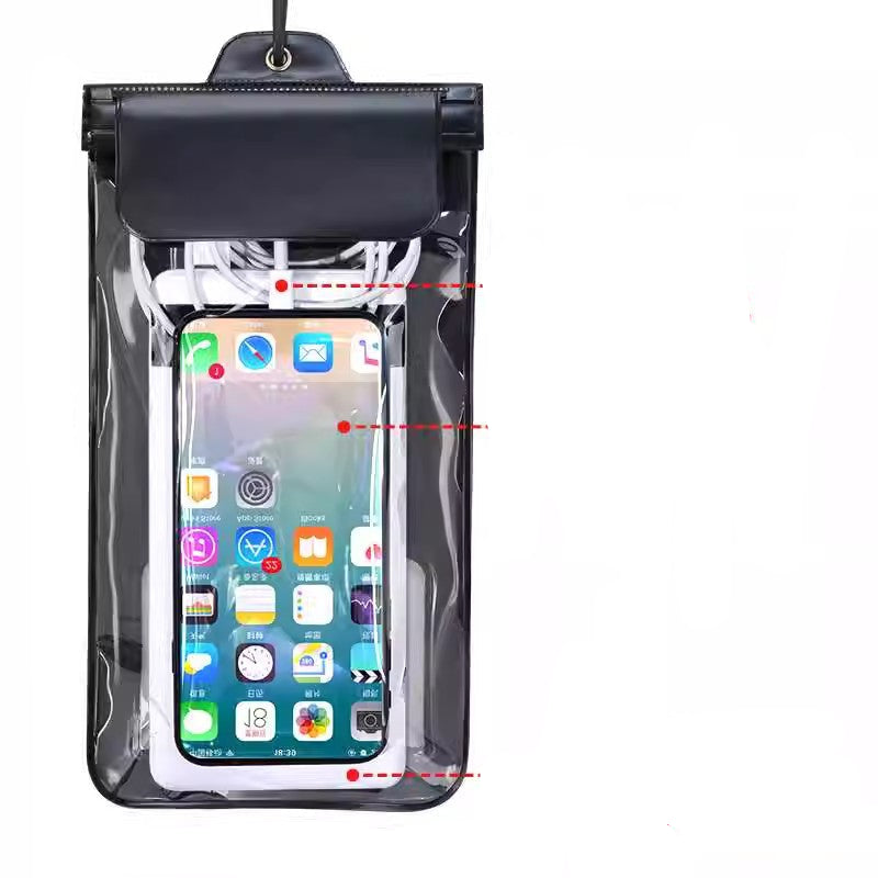 3-Layer Waterproof Phone Bag with Touch Screen for Riders