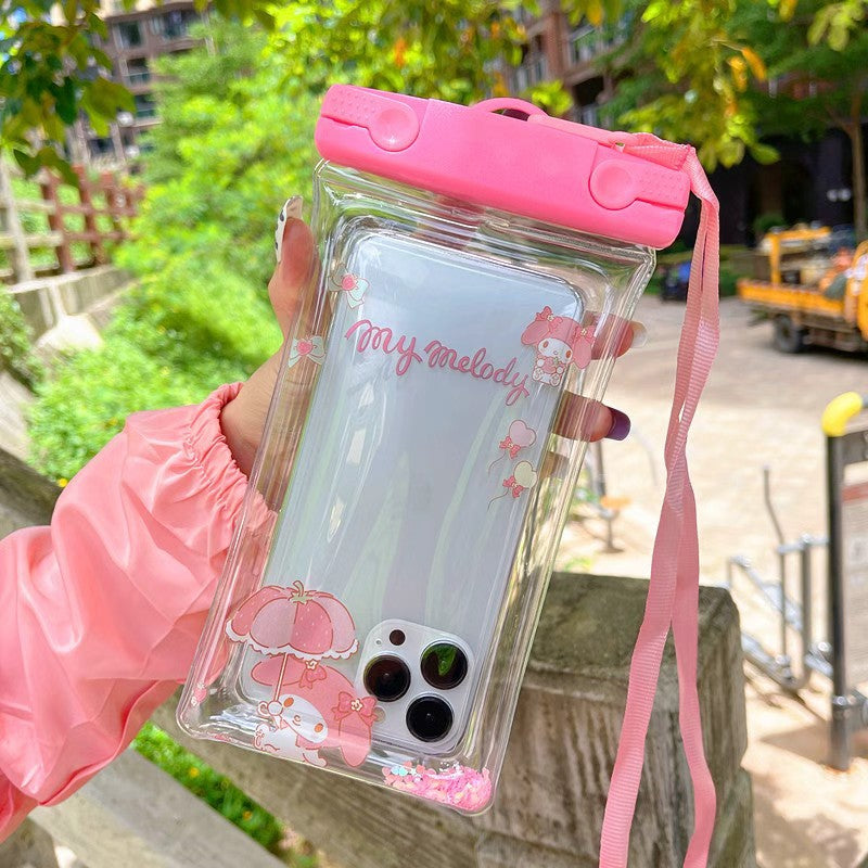 Cartoon Airbag Waterproof Phone Bag with Touch Screen Case