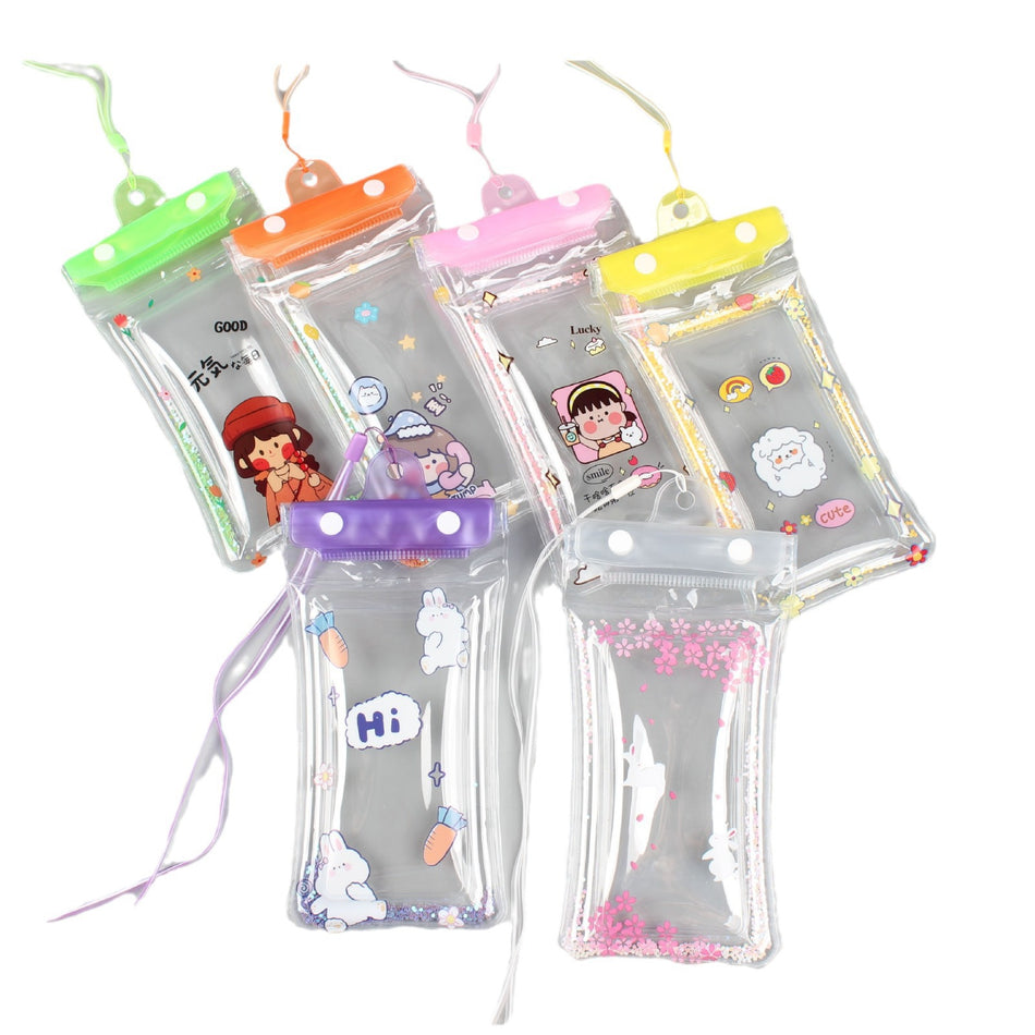 3-Layer Waterproof Cartoon Phone Bag with Touch Screen PVC