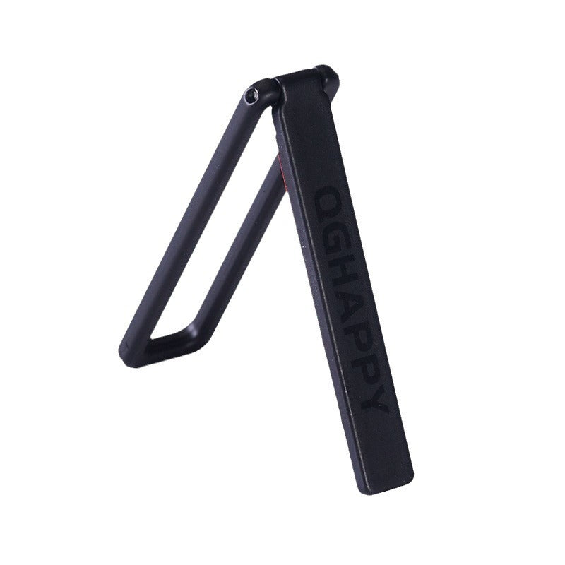 Ultra-Thin Foldable Metal Ring Phone Stand with Back Sticker