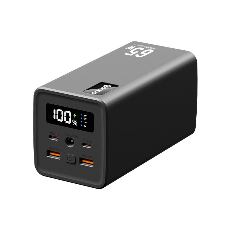 65W PD 60000mAh Laptop Power Bank with DC Fast Charging