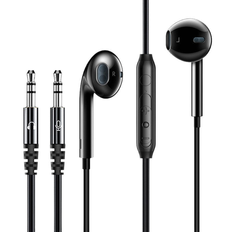 Title: Dual 3.5mm Wired Headphones with Mic for Gaming and Exams
