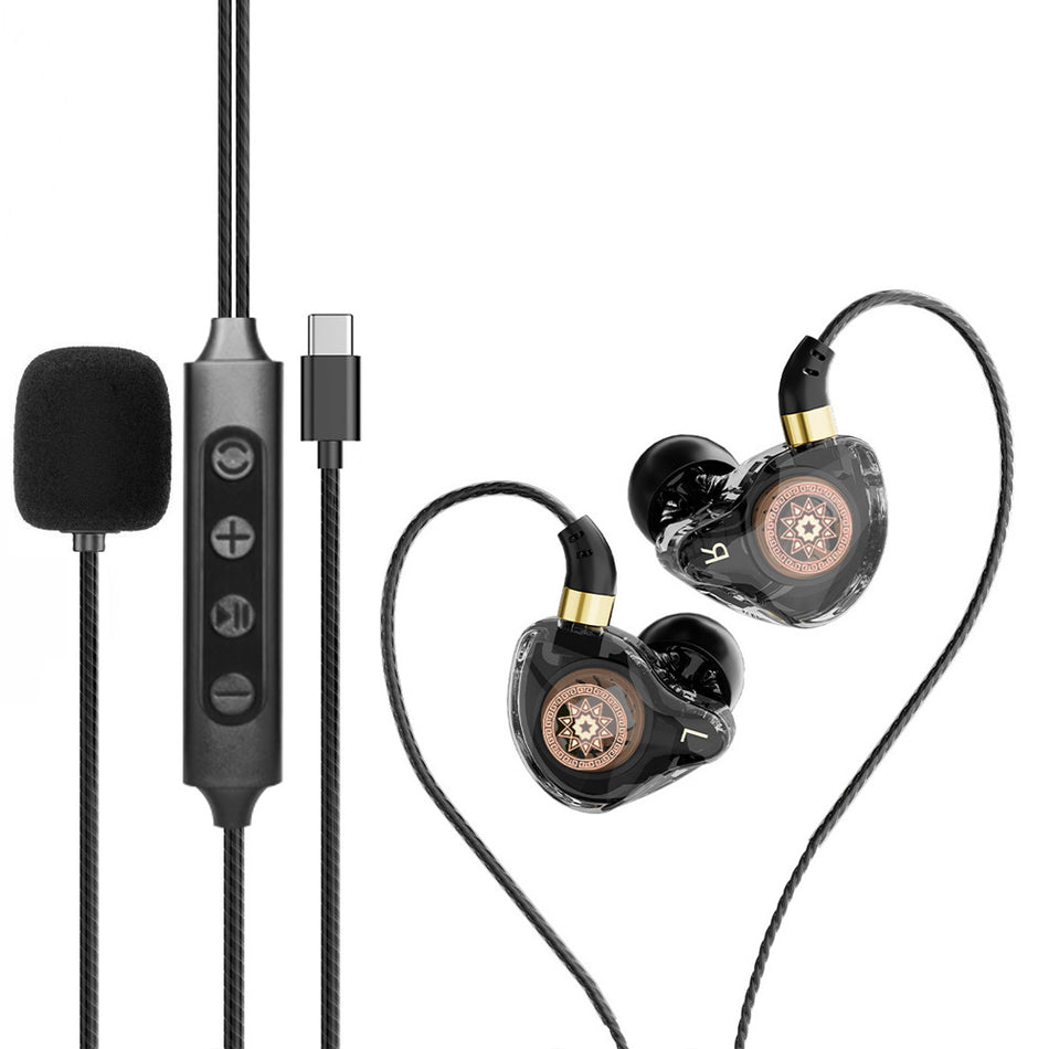 Type-C In-Ear Monitoring Headphones with Digital Decoding and Mic