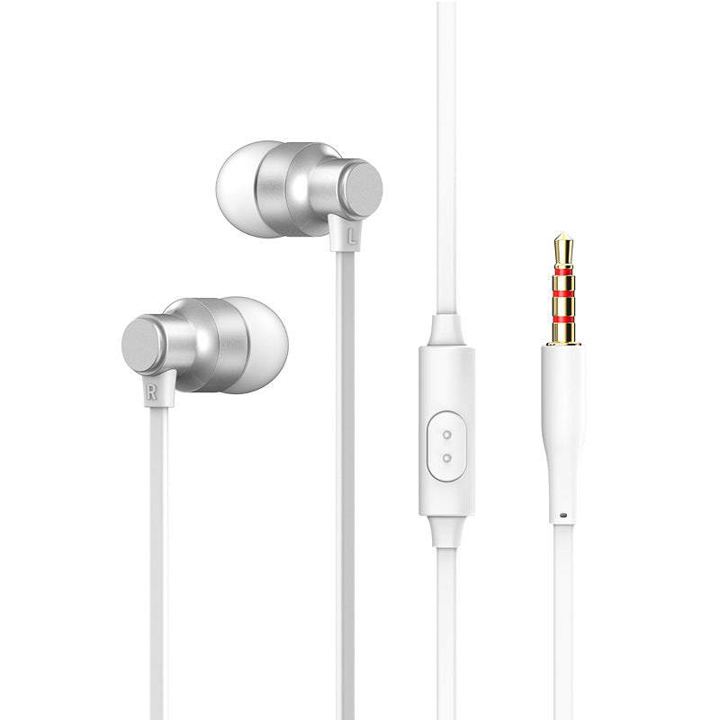 Metal Subwoofer Wired Headphones with Mic and In-Line Control