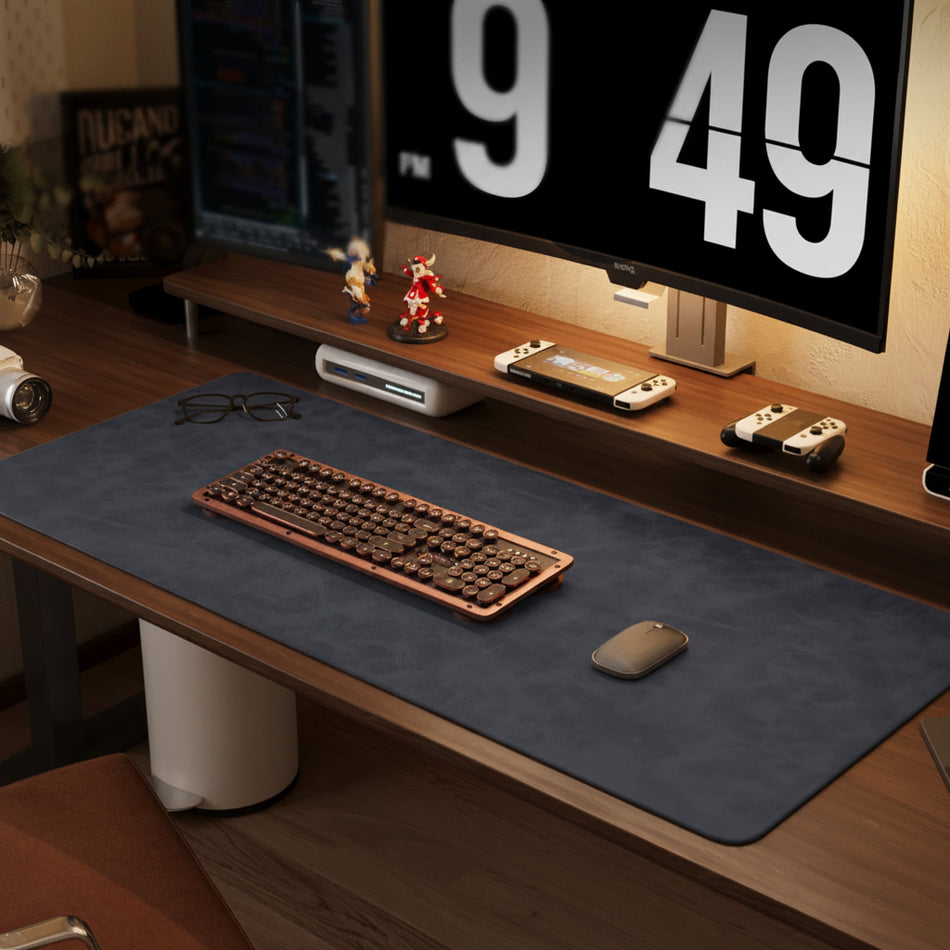 Extra Large Leather Desk Mat Mouse Pad Keyboard Gaming Pad