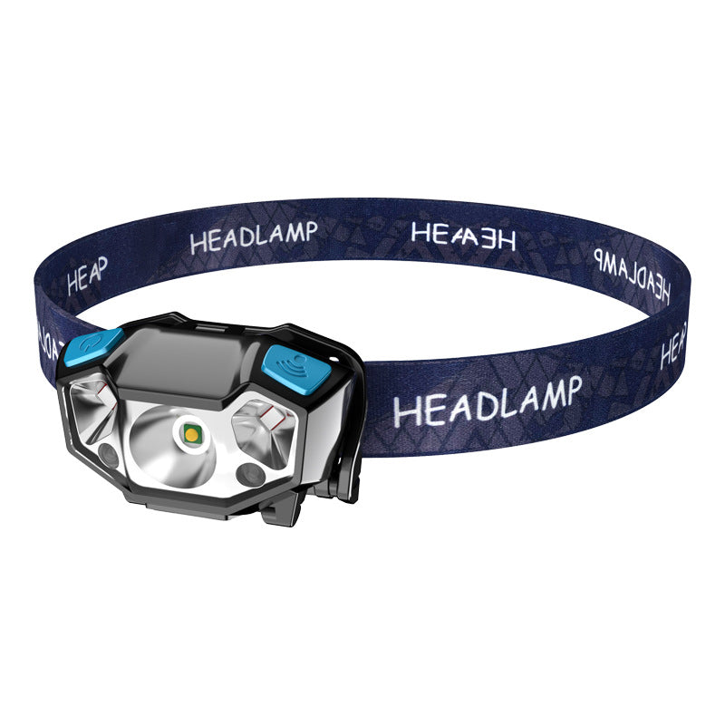 Rechargeable Induction Headlamp Super Bright Outdoor Fishing Light