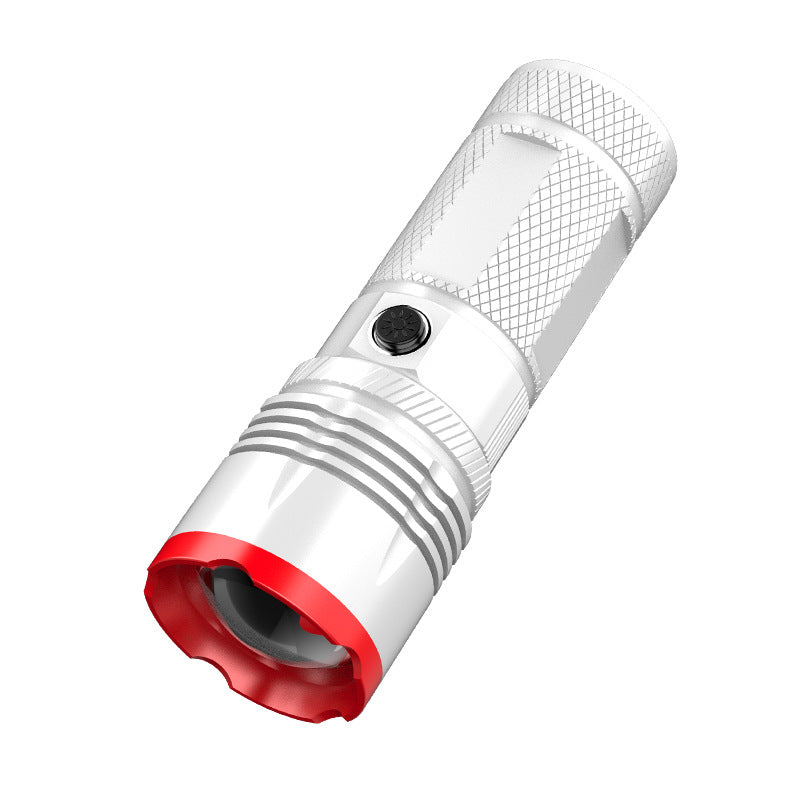 Rechargeable LED Flashlight with Built-In Battery and Strong Light
