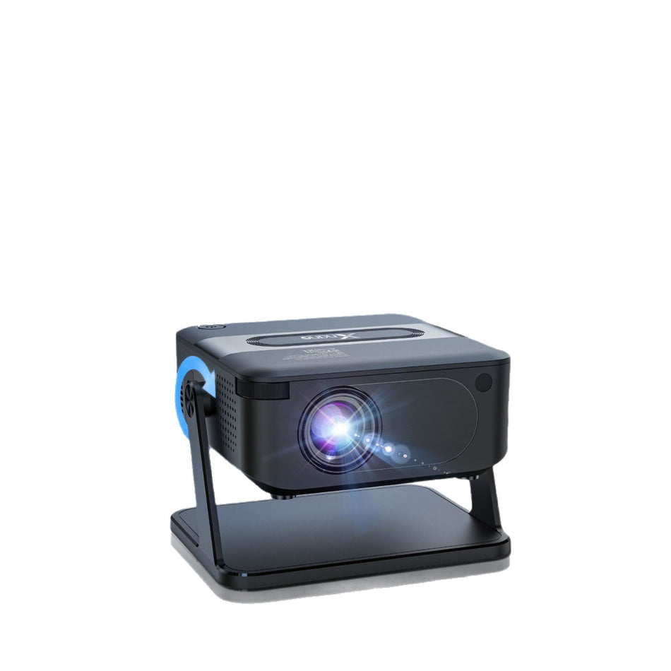 Portable 4K Projector for Bedroom Wall Projection and Home Theater