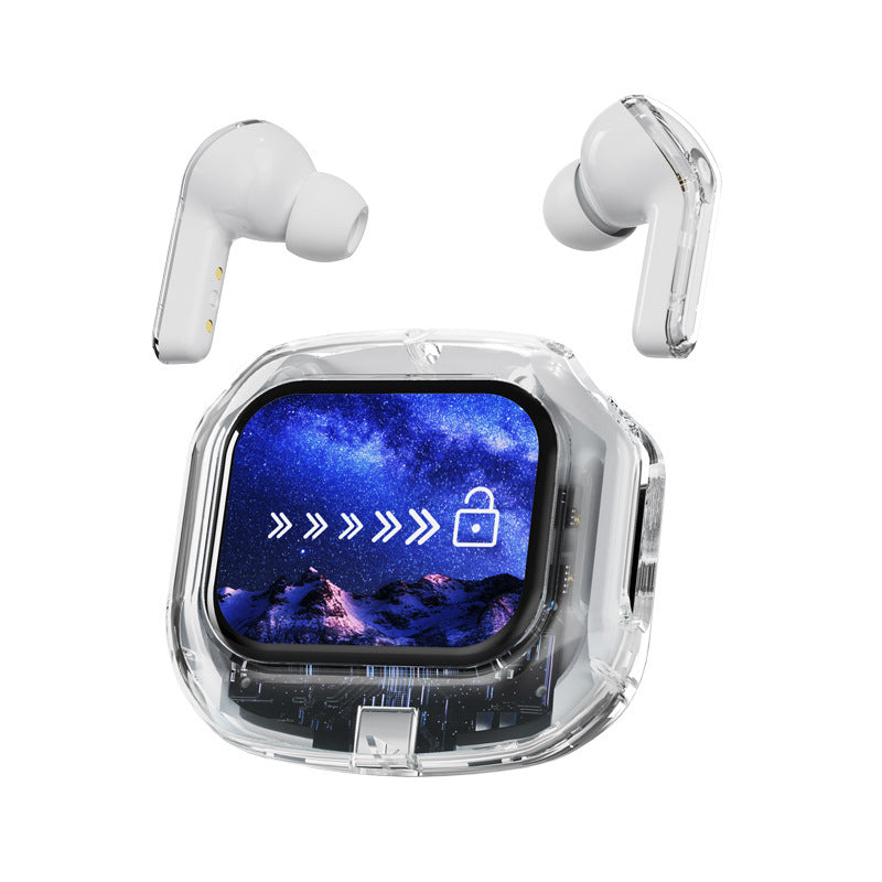 Wireless Bluetooth Earphones with LCD Touch Screen and AI Translation