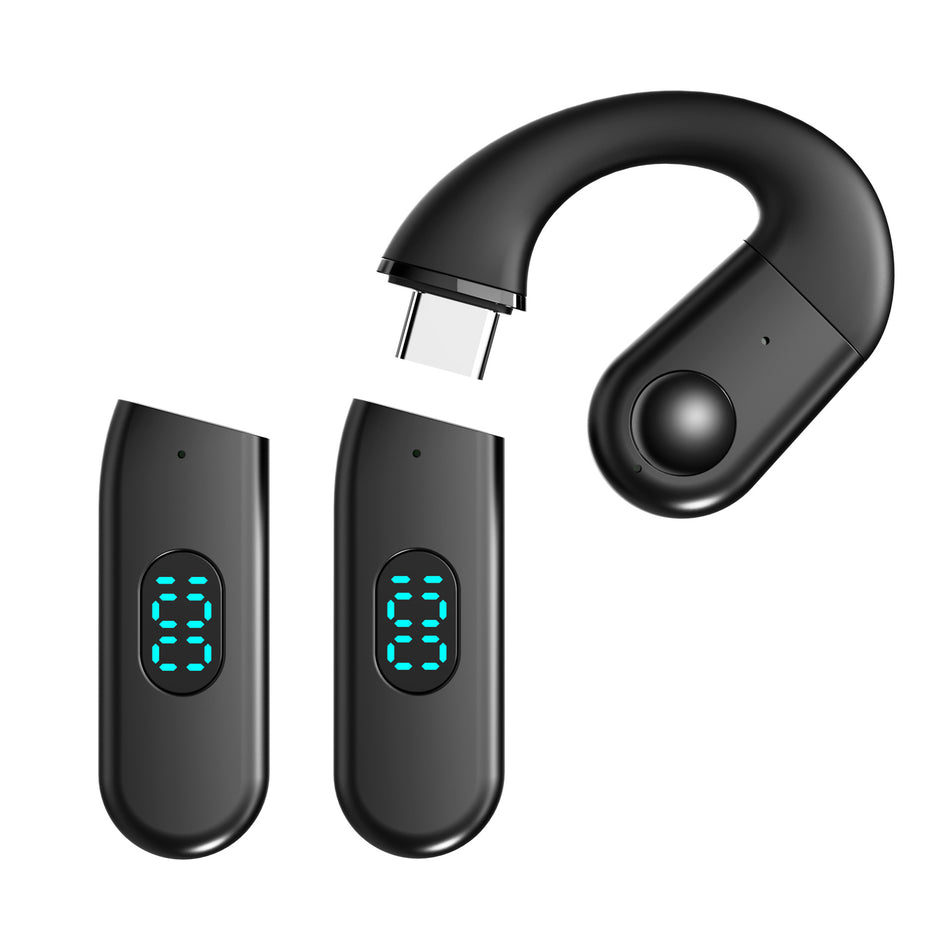 Open-Ear Bluetooth Headset with Replaceable Battery for Drivers