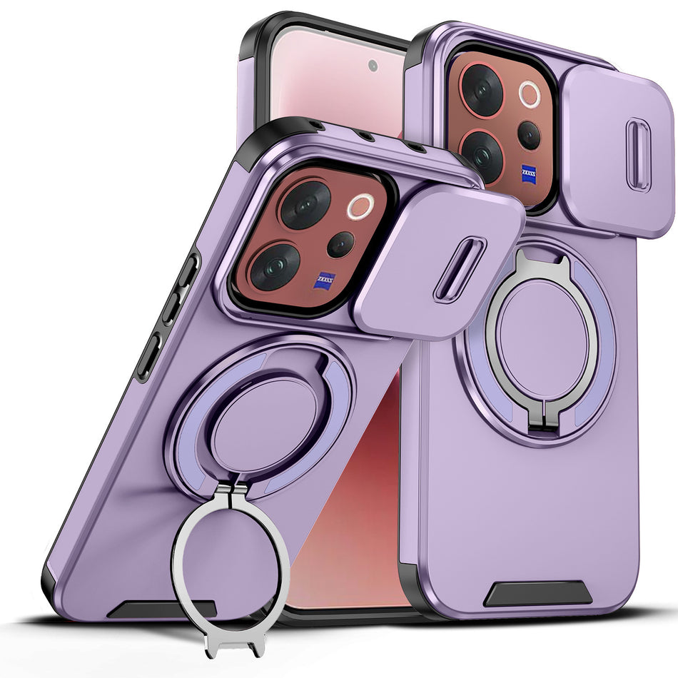 Vivo V70 Magnetic 360° Ring Stand Full-Cover Phone Case