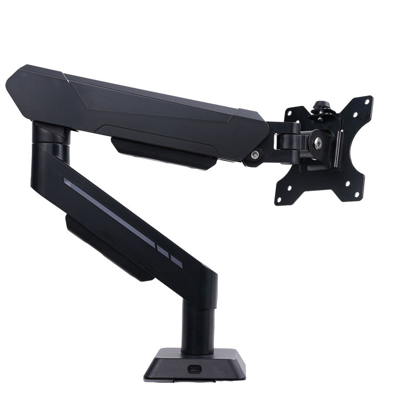 Dual-Screen Gas Spring Monitor Stand with Adjustable Mechanical Arm