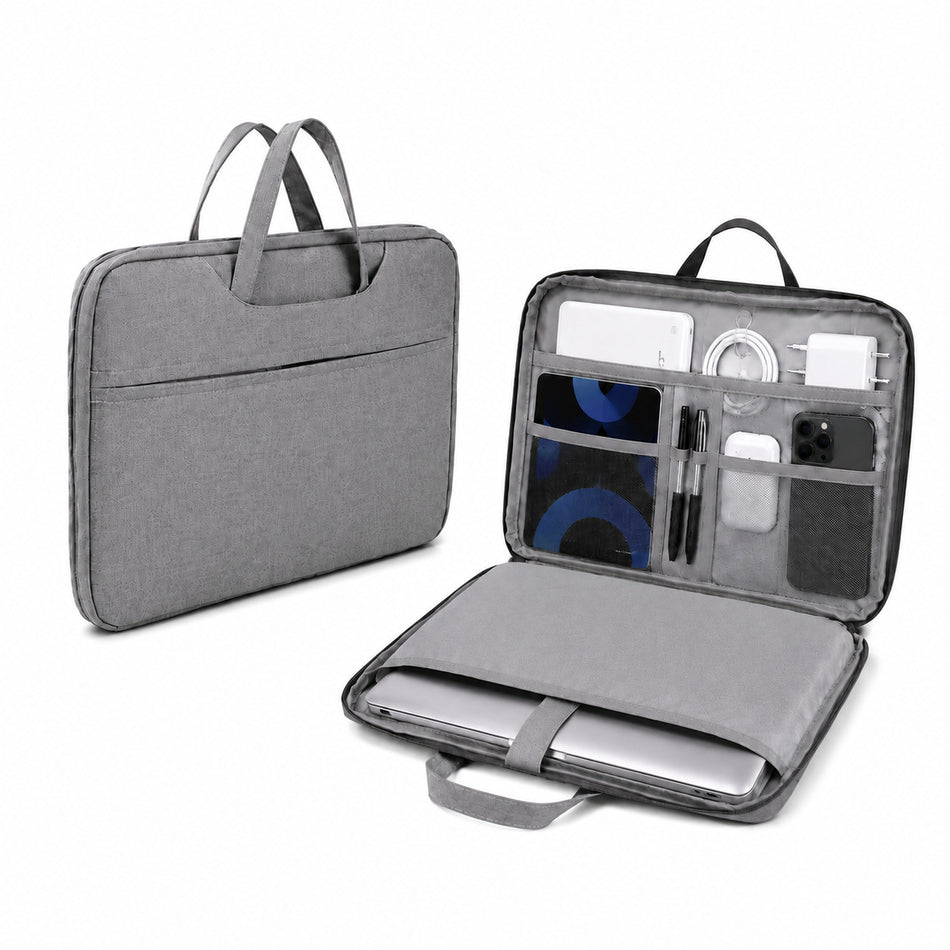 Title: Laptop Briefcase Business Commuter Bag Fully Open Partition Design