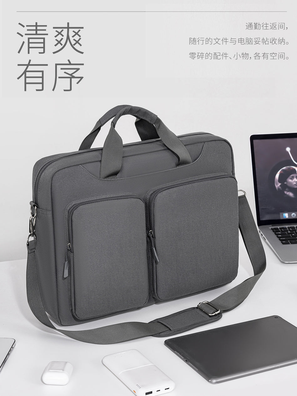 Large Capacity Laptop Bag Multi-Compartment Airbag Shockproof