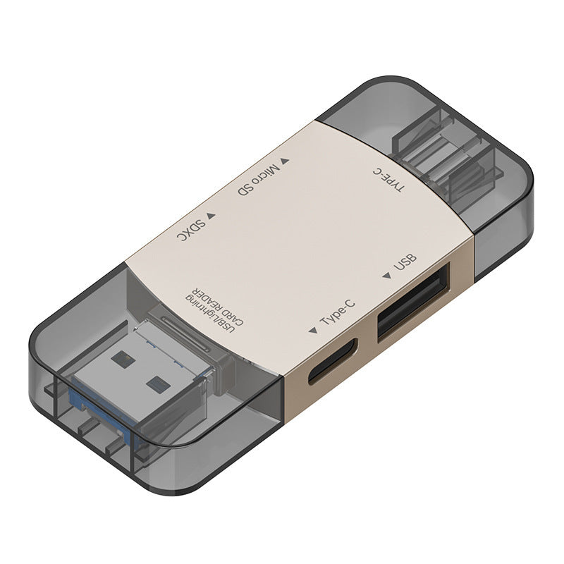 Four-in-One OTG Card Reader USB Type-C Adapter for Apple