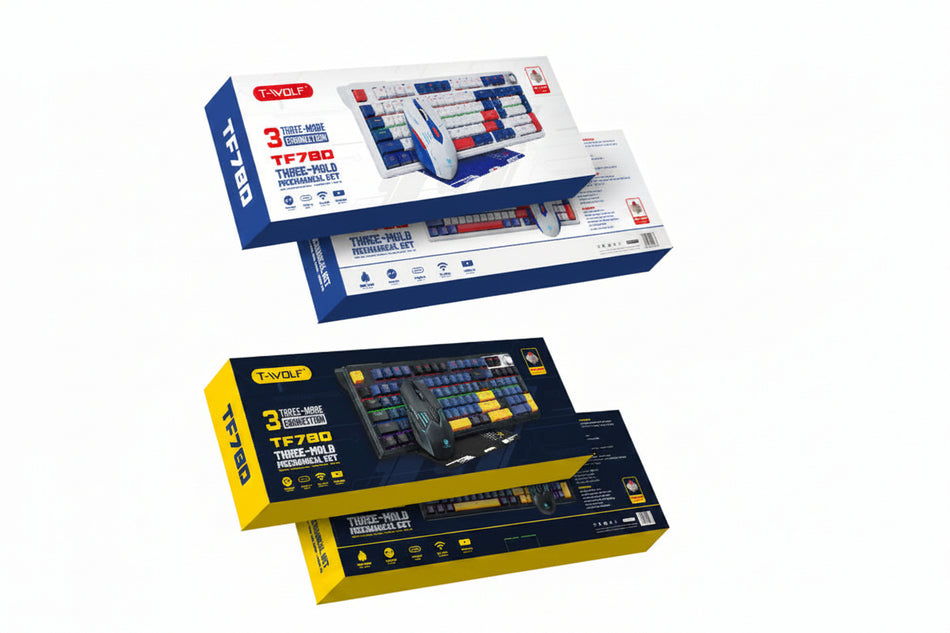 Thunderwolf TF780 Three-Mode Mechanical Keyboard and Mouse Set