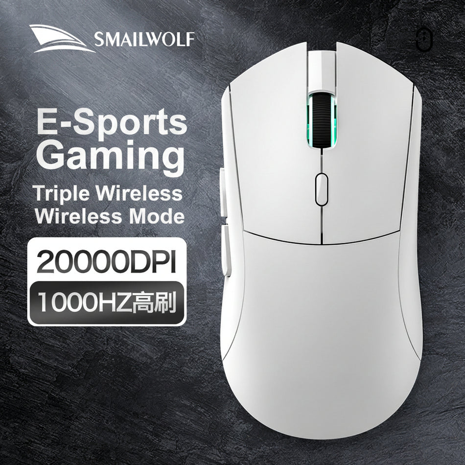 Smail Wolf RS7 Three-Mode Wireless PAW3311 Gaming Mouse