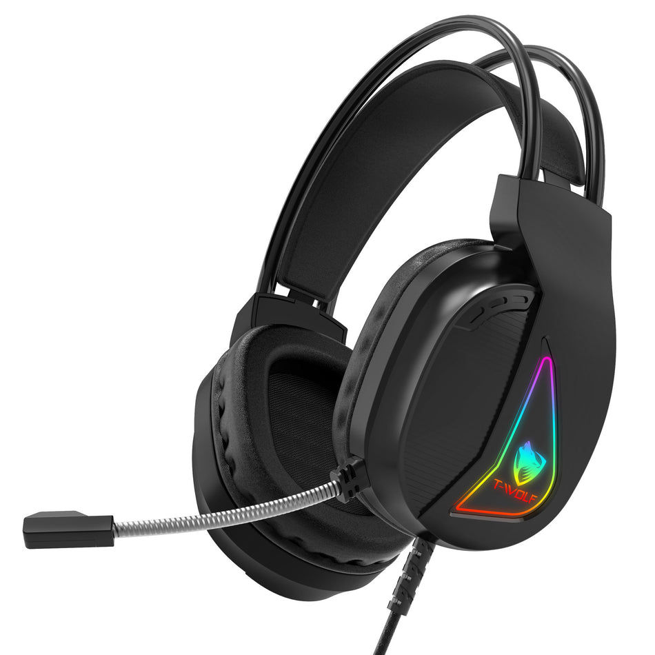 T-Wolf H160 RGB E-Sports Gaming Headset with Microphone