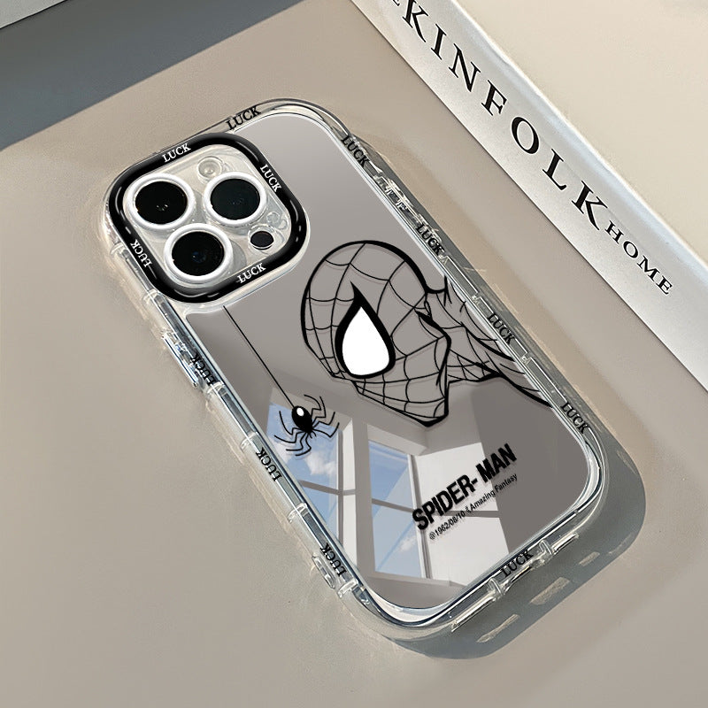 Hollow Mirror Spider-Man Case for iPhone 17 and 15 Pro Max