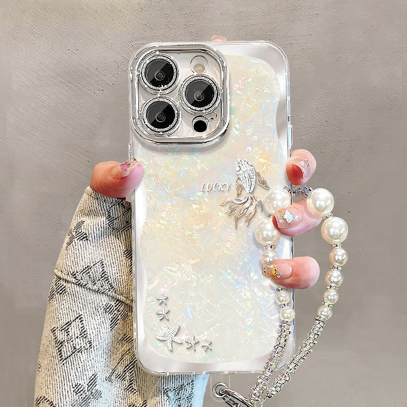 Lucky Koi Fish Bracelet Case for iPhone 17 Pro Max