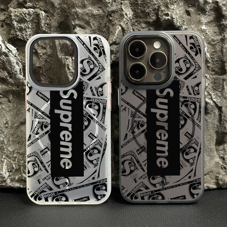 English Letter Basketball Magnetic Phone Case for Apple 17 Pro Max