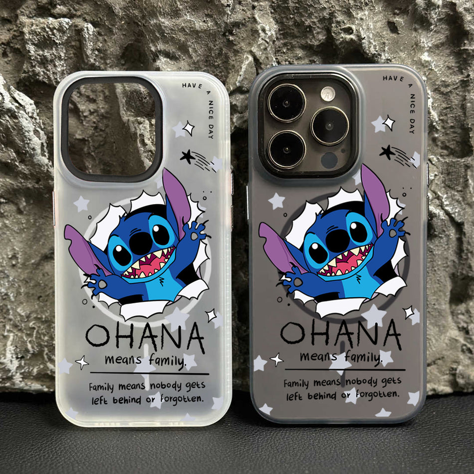 Stitch Cartoon Magnetic Anti-Fall Phone Case for iPhone 17