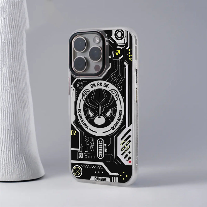 Cute Bear Magnetic Anti-Fall Phone Case for Apple 17 Series