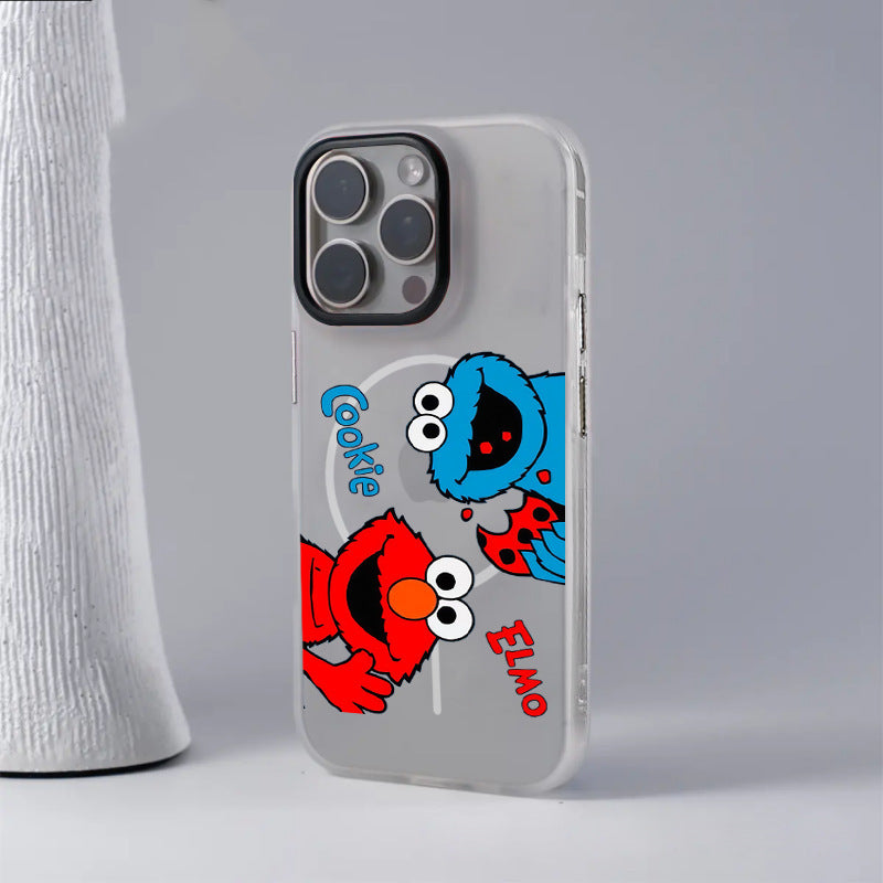 Sesame Street Cartoon Magnetic Phone Case for Apple 17 Pro Max