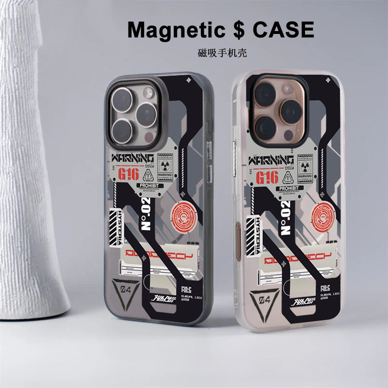Mechanical Magnetic Anti-Fall Phone Case for Apple 17 Pro Max
