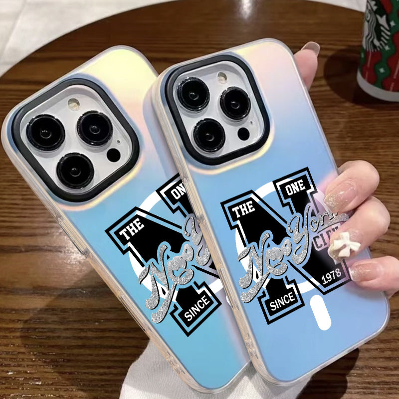 Alphabet Fashion Magnetic Phone Case for Apple 17 Pro Max