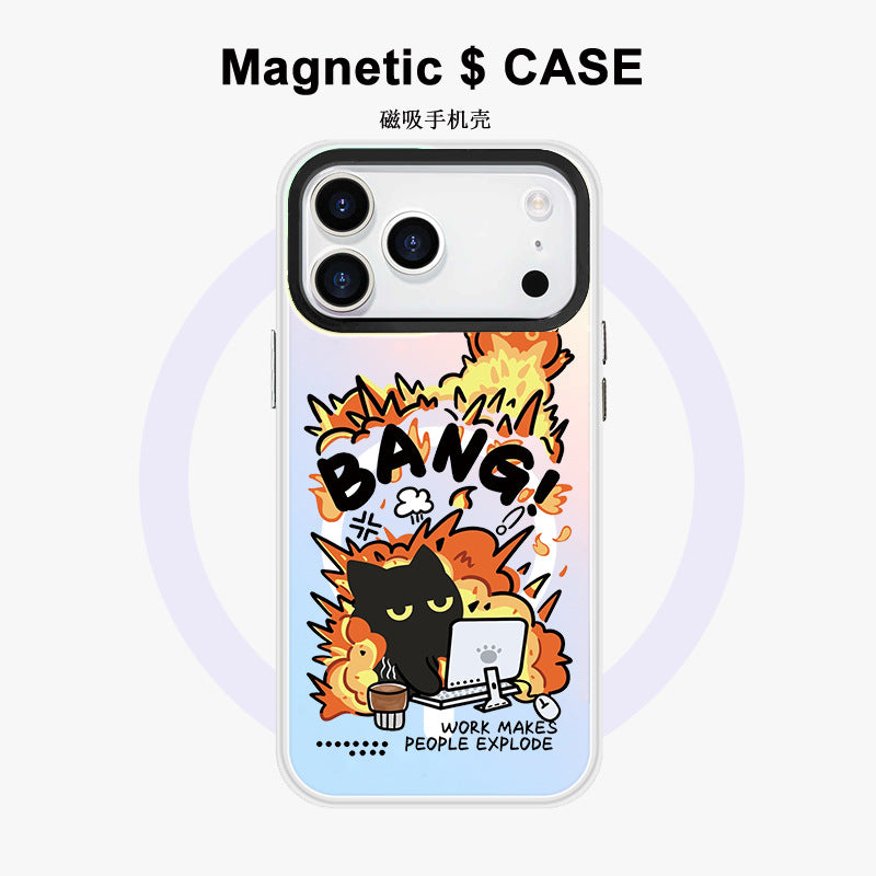 Cat-Themed Magnetic Phone Case for Apple 17 Pro Max